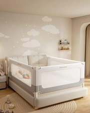 ONEYA BABY King Size Bed Rail Guard 3-Piece Adjustable Toddler Safety Set Baby Safety Set price