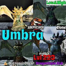 Umbra / Dragontopia Dragon clone High Lvl ASA PVE 🦖ARK Survival Ascended PlayStation 5 PS5 Games price
