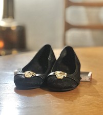 Michael Kors Ballet Slippers Little Girls Size 11 Signature Canvas Black Girls' Slippers price