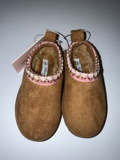 Olivia & Kate Girls Slippers Size 6 Brown Faux Fur Cozy Slip On NEW Girls' Slippers price