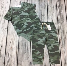 Baby Gap Boys 12-18 Months Camouflage Shirt & Pants Outfit. Nwt Baby Shirt price