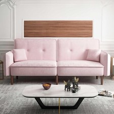 75 inch Loveseat Futon, Convertible Velvet Sofa Bed, Modern Sleeper Couch Loveseat price