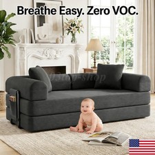 Washable Boneless Sofa Bed Sleeper Convertible Pull-Out Couch With Side Pockets Loveseat price