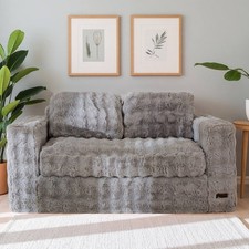 MAXYOYO 2/3 Seater Floor Sofa Bed,Bubbled Boneless Sofa with Pillows Loveseat price
