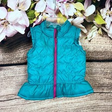 Nannette Toddler Girls Watercolor Flared Hem Zip Up Vest Outerwear 18M Baby Undershirt price