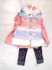 Girls Little Lass Vest Long Sleeve & Pants 3PC. Set Sizes 2T & 3T Baby Undershirt price