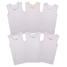 Buyless Fashion Girl Tanks Cotton Undershirts for Dance Gymnastics, Kids(6 Pack) Baby Undershirt price