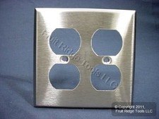 Leviton Stainless Steel 2-Gang Receptacle Wallplate Duplex Outlet Cover 84016 Outlet Cover price