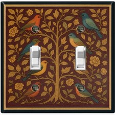 Metal Light Switch Outlet Cover Wall Plate Vintage Birds on Tree Floral AML230 Outlet Cover price