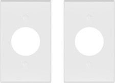 Round Outlet Cover, White, for 220 Wall Plates, Durable Replacement for Home, 2 Outlet Cover price