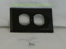 Outlet Receptacle Cover  Wallplate Brn 1 Gang Duplex 50 PACK Eaton/Cooper 5132B Outlet Cover price