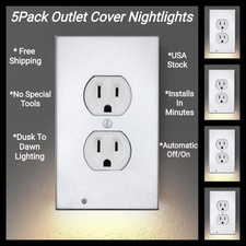 5 pack outlet cover with integrated led night light Outlet Cover price