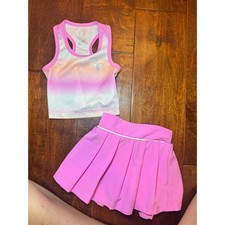 Body Glove Girls 18M Pink Ombre Racerback Tank Top and Pleated Skort Set 2pc Baby Skirt price