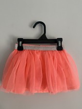 Garanimals Girls Orange Tutu Tulle Skirt With Attached Diaper Cover 18 Months Baby Skirt price