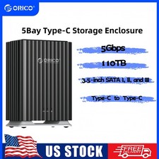 ORICO 2/5Bay Type-C Storage Enclosure 2.5" 3.5" HDD Mac PC DAS Solution 110TB HDD Enclosures price