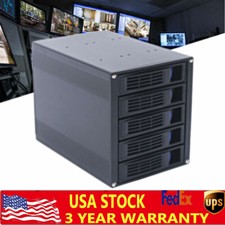 HDD Enclosure Hot Swap Cage 5-Bay 3 x 5.25" Drive Bays 5x SATA 3.5"/2.5"Sas HDD HDD Enclosures price