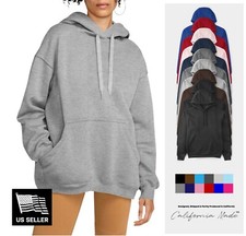 Womens Oversized Heavyweight Hoodie Sweatshirt Fleece Essentials Pullover XS-5XL Women's Sweatshirt price