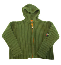 Bulky Knit Toddler Hooded Sweater (24 mos.)  Green - Zip Front Cotton Blend Baby Sweater price