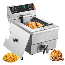 Commercial Electric Deep Fryer Countertop Deep Fryer 1500W 11.6Qt / 11L Fryers price