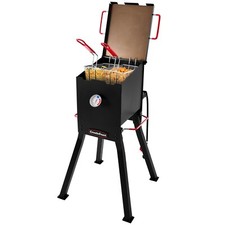 Creole Feast DF02B Outdoor Propane Deep Fryer, 17 Qt.  54,000 BTU Output, Black Fryers price