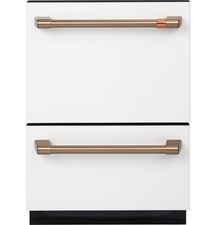 GE Cafe CDD420P4TW2 24" Matte White Fully Integrated Double Drawer Dishwasher Built-in Dishwashers price