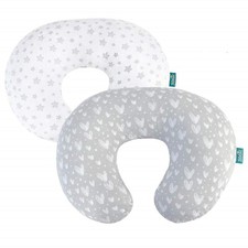 Nursing Pillow Cover Breastfeeding for Boppy Pillow 100% Cotton Zippered 2 Pack Baby Pillow & Cover price