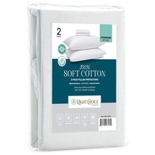 Cotton Pillow Protectors with Zipper - Hypoallergenic Pillow Covers, Zip Up P... Baby Pillow & Cover price