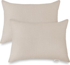 Toddler Pillowcases for 13"x18" Pillow 2 Pack, Muslin Small Toddler Baby Kids Baby Pillow & Cover price