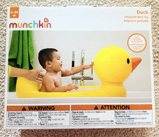 Munchkin Duck Inflatable Travel Baby Bath Tub, 6-24 Months, Yellow Baby Bath Tub price