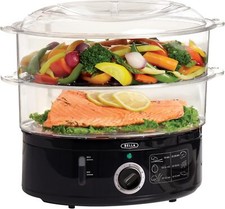 BELLA 7.4 QT 2-Tier Electric Food Steamer Vegetable Cooker Warmer for Cooking Steam Cookers price