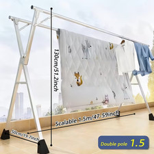 47~59 in 2-rod Folding Clothes Drying Rack Indoor Outdoor-Clothing Drying Racks Clothes Drying Rack price