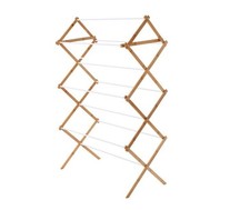 Space-Saving Collapsible Bamboo Laundry Clothes Drying Rack Clothes Drying Rack price