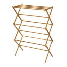 Heavy Duty Wooden Clothes Drying Rack - Bamboo Clothes Drying Rack price