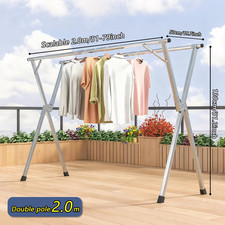 50-79in Folding Clothes Drying Rack Indoor Outdoor-Clothing Drying Racks Clothes Drying Rack price