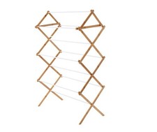 Space-Saving Collapsible Bamboo Laundry Clothes Drying Rack Clothes Drying Rack price