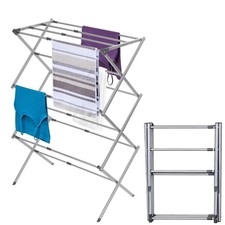 Heavy Duty Stainless Steel 3 Tier Foldable Floor to Ceiling Laundry Drying Rack Clothes Drying Rack price