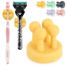 Silicone Toothbrush Holder Wall Mounted Hooks, Waterproof for Bathroom Bathroom Hooks price