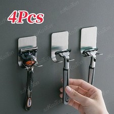 4Pcs Razor Holder Hooks Adhesive Wall Mount Stainless Steel Hangers Bathroom Bathroom Hooks price