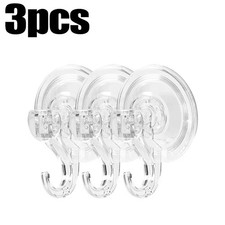 1-3Pcs Transparent Suction Cup Hooks Vacuum Wall Hanger Bathroom Kitchen Bathroom Hooks price