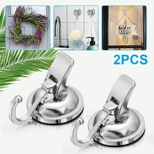 2PCS Heavy Duty Strong Suction Cup Hooks Waterproof Wall Hanger Kitchen Bathroom Bathroom Hooks price