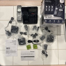 Panasonic Cordless Phone w/ Auto Call Block KX-TGF944 Black - Single Handset Cordless Phone price
