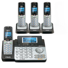 VTech DS6151 Dect 6.0 2 Line Phone system with 4 Handsets DS6151-2 CALL BLOCKIN Cordless Phone price