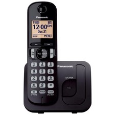 Panasonic KX-TGC200B Black Cordless Phone, 1.6" Backlit Display, Call Block 1 Cordless Phone price