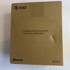 NEW Open Box AT&T 2 Handset Answering System With Smart Call Blocker BL102-2 Cordless Phone price