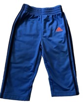 adidas Unisex Baby & Toddler Blue Track Pants 12 Months Polyester Elastic Waist Baby Tracksuit price