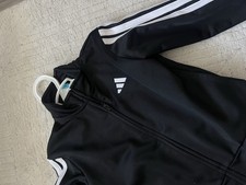 Adidas Toddler Boys Size 2T Sweatsuit 2Pc Set Tracksuit Jacket Black White Baby Tracksuit price