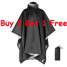 Large Lightweight Rain & Wet Weather Multi-Use Waterproof Camping Hiking Poncho Raincoat & Poncho (Outdoor) price