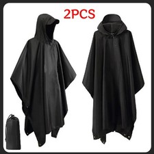 2PK Tactical Rain Poncho Army Military Poncho Shelter Waterproof Ripstop Camping Raincoat & Poncho (Outdoor) price