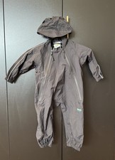 Splashy Waterproof Rainwear For Kids- 1-Piece Rain & Mud Coveralls, Black 18-24M Raincoat & Poncho (Outdoor) price