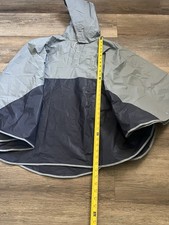 2 Pack Adult Hooded Rain Ponchos Waterproof Reusable Gray Navy Camping Hiking Raincoat & Poncho (Outdoor) price